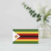 Zimbabwaanse vlag visitekaartje (Staand voorkant)