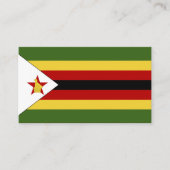 Zimbabwaanse vlag visitekaartje (Voorkant)