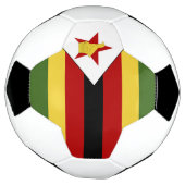 Zimbabwaanse vlag voetbal (Gedraaid)