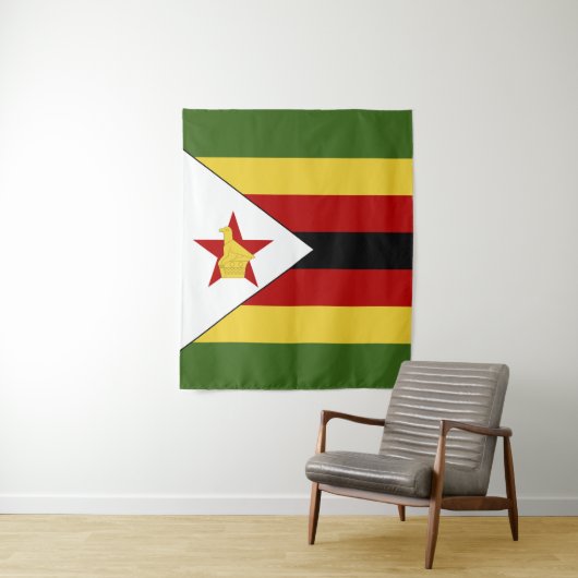 Zimbabwaanse vlag wandkleed (In situ)