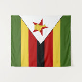 Zimbabwaanse vlag wandkleed (Voorkant (horizontaal))