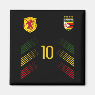 Zimbabwaanse Vlag Zimbabwaanse trots Liefhebbers Magneet