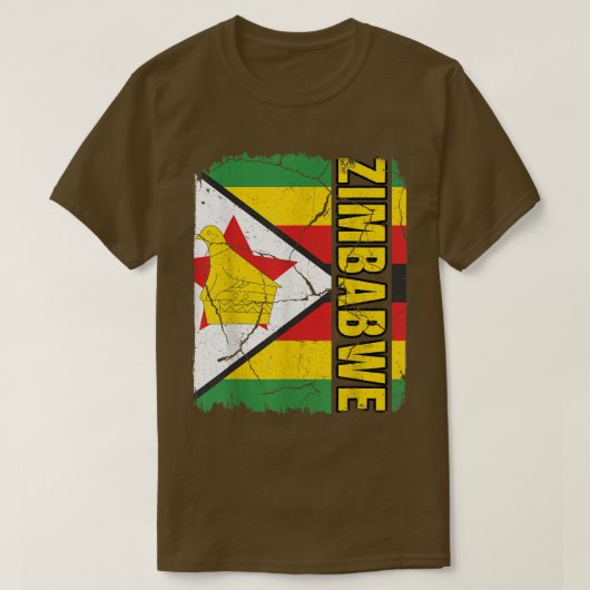 Zimbabwaanse vlag Zimbabwe Pride Roots Herit T-shirt (Design voorkant)