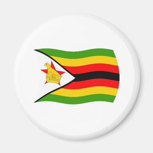 Zimbabwaanse Vlagmagneet Magneet (Voorkant)