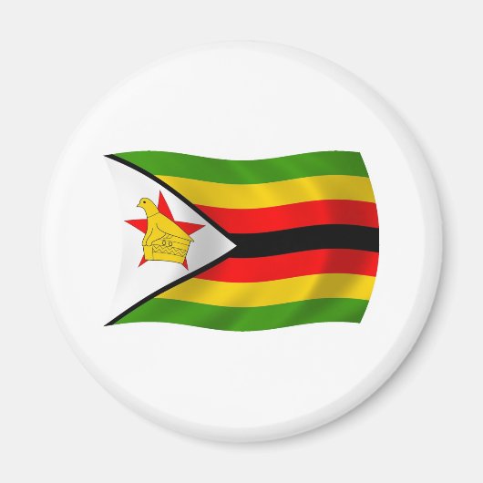Zimbabwaanse Vlagmagneet Magneet (Voorkant)