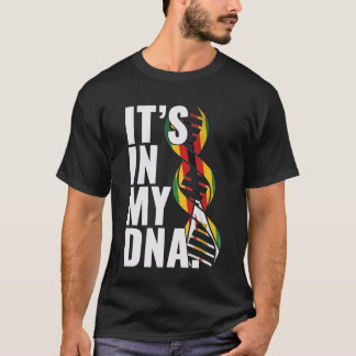 Zimbabwaanse wortels vlag vingerafdruk grafisch pa t-shirt