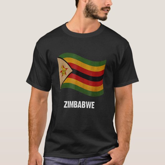 Zimbabwaanse  Zimbabwaanse vlag - Pride T-shirt (Voorkant)