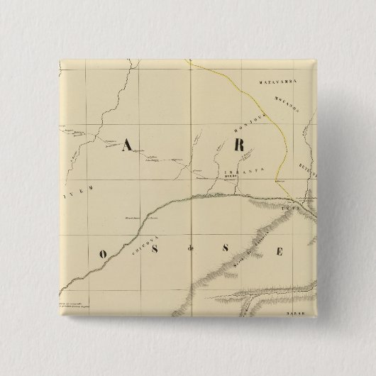 Zimbabwe, Afrika 46 Vierkante Button 5,1 Cm (Voorkant)