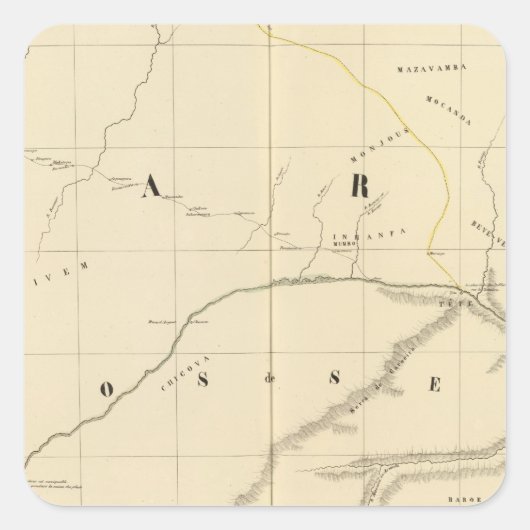 Zimbabwe, Afrika 46 Vierkante Sticker (Voorkant)