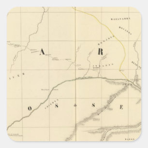 Zimbabwe, Afrika 46 Vierkante Sticker