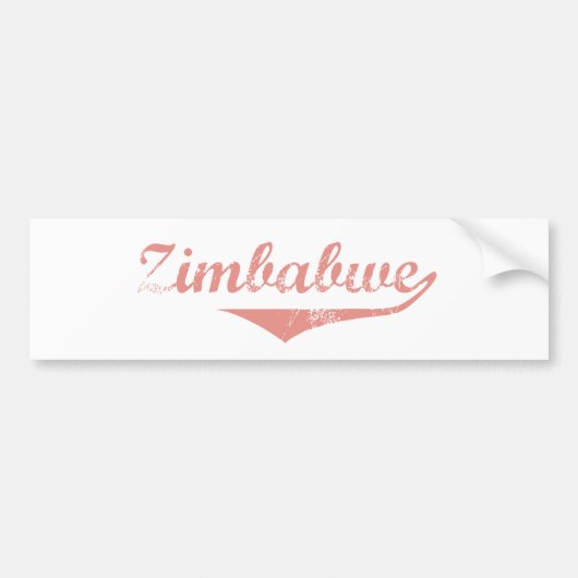 Zimbabwe Bumpersticker (Voorkant)