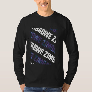 Zimbabwe Camo Pattern Paarse Camouflage T-shirt
