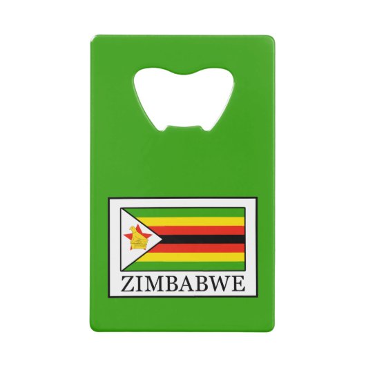 Zimbabwe Creditkaart Flessenopener (Voorkant)
