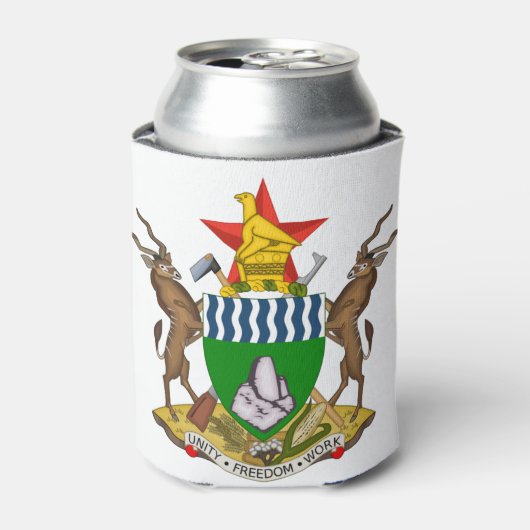 zimbabwe embleem blikjeskoeler (Blikje Voorkant)