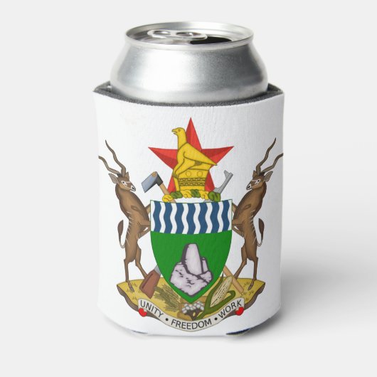 zimbabwe embleem blikjeskoeler (Blikje Achterkant)