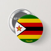 Zimbabwe Flag Charmante Patriottische Button (Voorkant /achterkant)