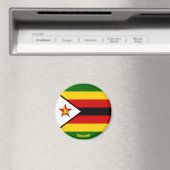Zimbabwe Flag Charming Patriotic Magneet (Insitu (Vaatwasser))