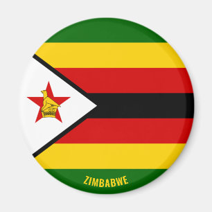 Zimbabwe Flag Charming Patriotic Magneet