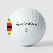 Zimbabwe Flag Emblem Golfballen (Logo)