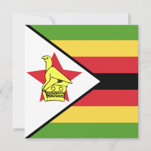 Zimbabwe Flag Emblem Kaart