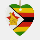 Zimbabwe Flag Heart Ornament (Rechts)