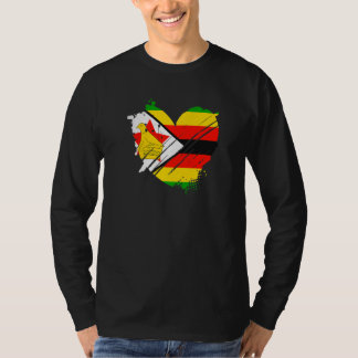 Zimbabwe Flag I love It is in my DNA Zimbabweans T-shirt