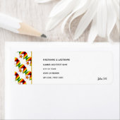 ZIMBABWE FLAG | John 3:16 | Patriottisch adres Etiket (Insitu)