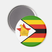 Zimbabwe Flag Magnet (Voorkant / Achterkant)