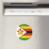 Zimbabwe Flag Magnet (Insitu (Vaatwasser))
