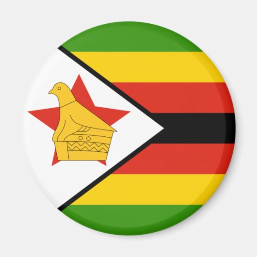 Zimbabwe Flag Magnet (Voorkant)