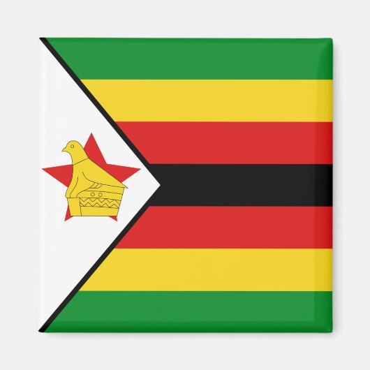 Zimbabwe Flag Magnet (Voorkant)