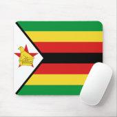 Zimbabwe Flag Mousepad Muismat (Met muis)