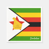 Zimbabwe & Flag party mode/sportfans Servet (Voorkant)