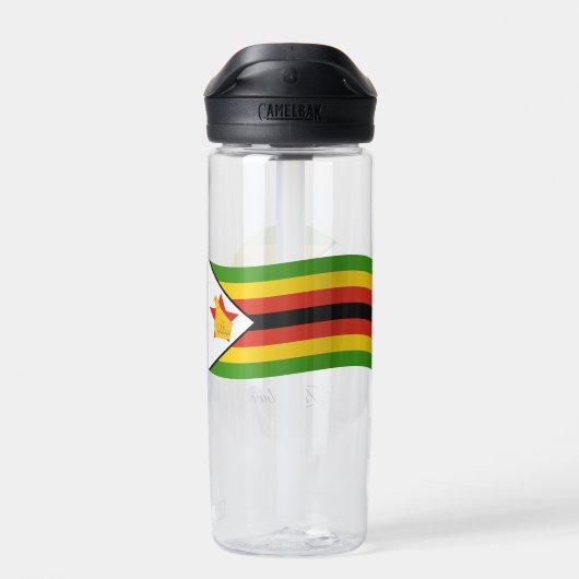 "Zimbabwe Flag, Patriottisch Zimbabwe Waterfles (Achterkant)
