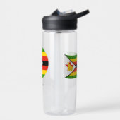 "Zimbabwe Flag, Patriottisch Zimbabwe Waterfles (Links)