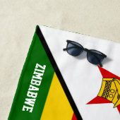 Zimbabwe Flag Splendid Patriotic Strandlaken (In situ)