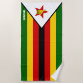Zimbabwe Flag Splendid Patriotic Strandlaken (Voorkant)