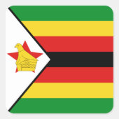 Zimbabwe Flag Sticker (Voorkant)