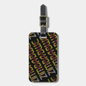 Zimbabwe Flag Typografie Patroon Afrikaans land Bagagelabel (Voorkant verticaal)