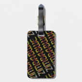 Zimbabwe Flag Typografie Patroon Afrikaans land Bagagelabel (Achterkant verticaal)