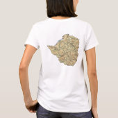 Zimbabwe Flag x Map T-Shirt (Achterkant)