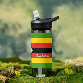 Zimbabwe fles, patriottische Zimbabwe vlag Waterfles