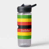 Zimbabwe fles, patriottische Zimbabwe vlag Waterfles (Links)