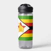 Zimbabwe fles, patriottische Zimbabwe vlag Waterfles (Voorkant)