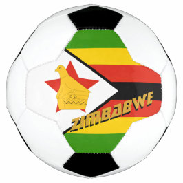 Zimbabwe Football en Zimbabwe vlag / sport Voetbal