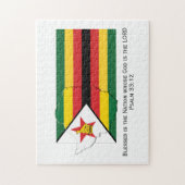ZIMBABWE | Gezegende natie | ZIMBABWEAN FLAG Legpuzzel (Verticaal)