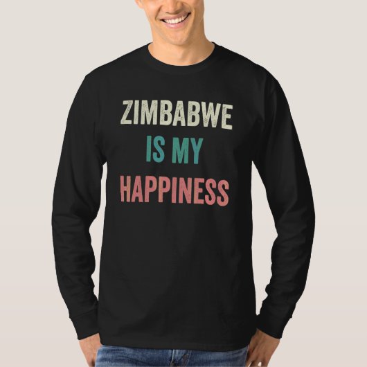 Zimbabwe Is Mijn Geluk T-shirt (Voorkant)