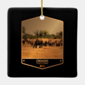 Zimbabwe Keramisch Ornament (Achterkant)