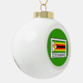 Zimbabwe Keramische Bal Ornament (Links)