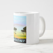 Zimbabwe landschapsreisposter grote koffiekop (Voorkant rechts)